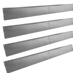 Bedafgrænser i metal 118 cm x 13 cm - 4 stk.
