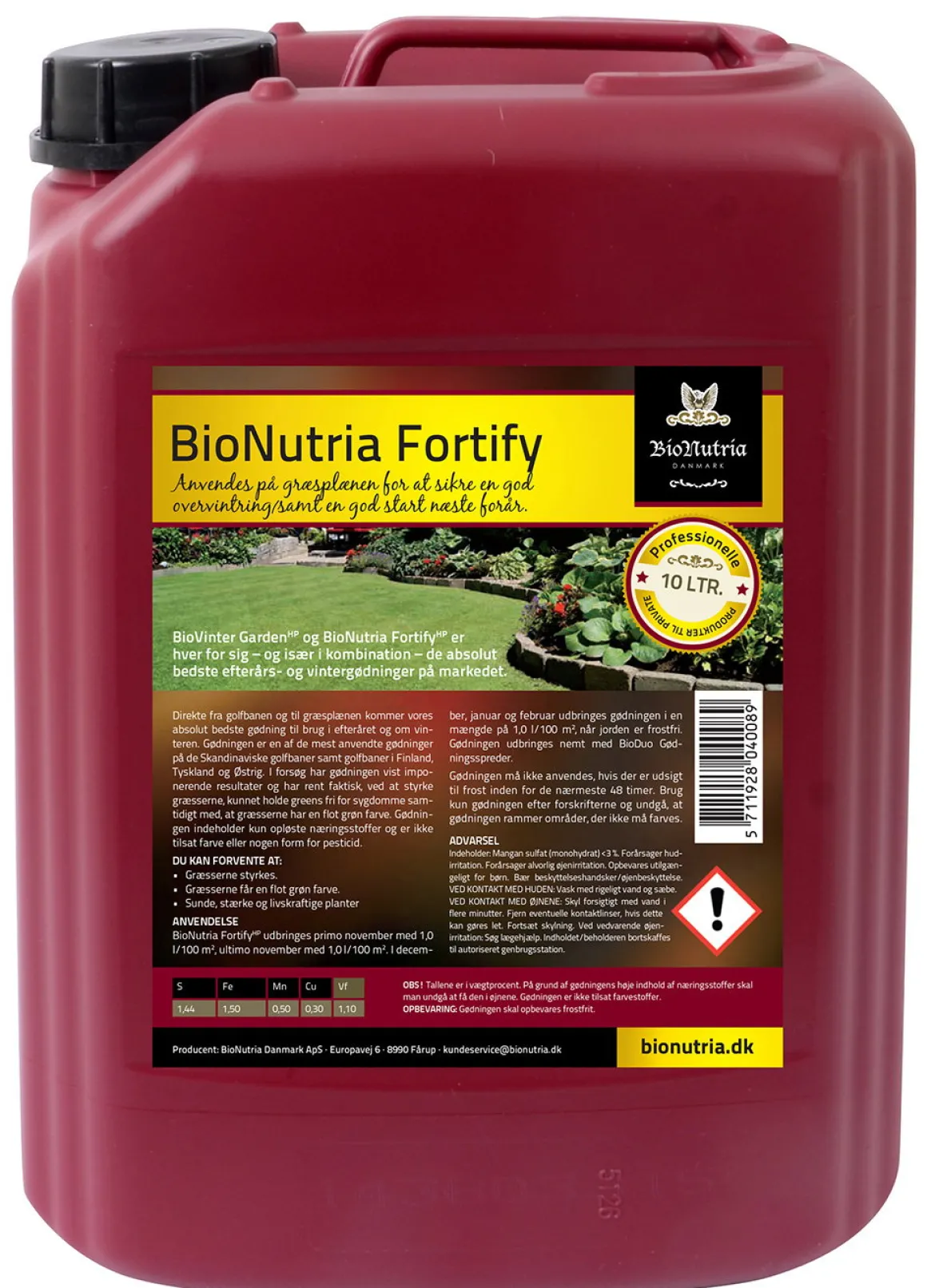 BioNutria Fortify Plænegødning - 10 liter