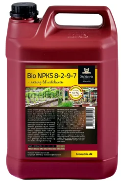 BioNutria NPKS 8-2-9-7 Gødning - 5 liter