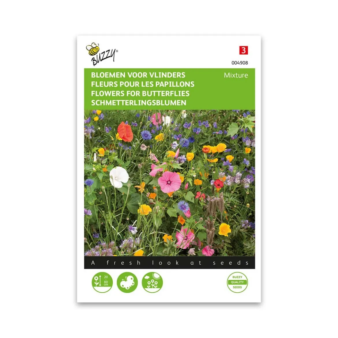 Blomsterblanding til sommerfugle