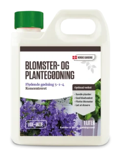 Blomster- og plantegødning - 1 liter