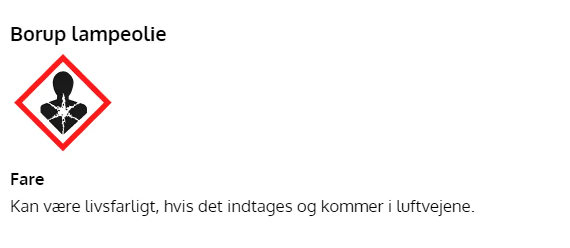 Borup Lampeolie - 1 liter