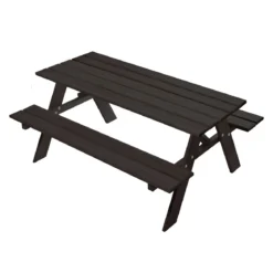 Børne bord-/bænkesæt, sort