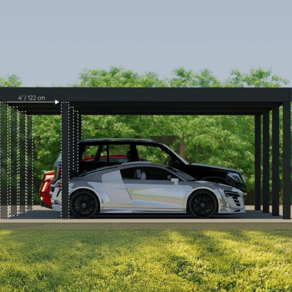 Carport Oslo 596,5 x 607,5 cm Palram - Canopia
