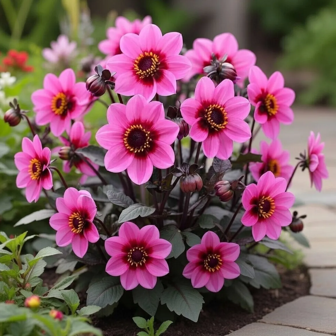 Dahlia "Happy Single Wink" - 1 knold