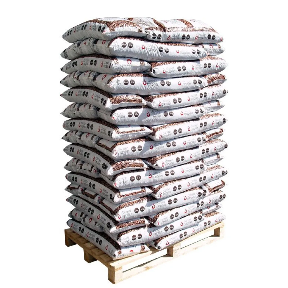 Danske Træpiller - 6 mm - 896 kg
