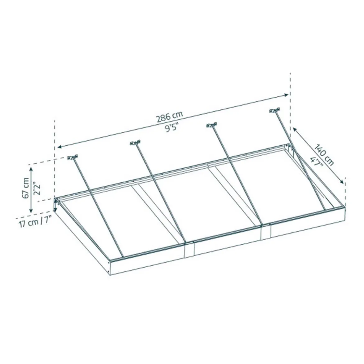 Dørbaldakin Sophia XL 3000 Palram - Canopia