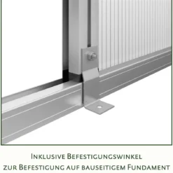 Drivhus - KGT Dahlie III, blank aluminium - 9,59 m2
