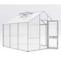 Drivhus - KGT Dahlie III, blank aluminium - 9,59 m2