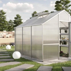 Drivhus - KGT Dahlie III, blank aluminium - 9,59 m2