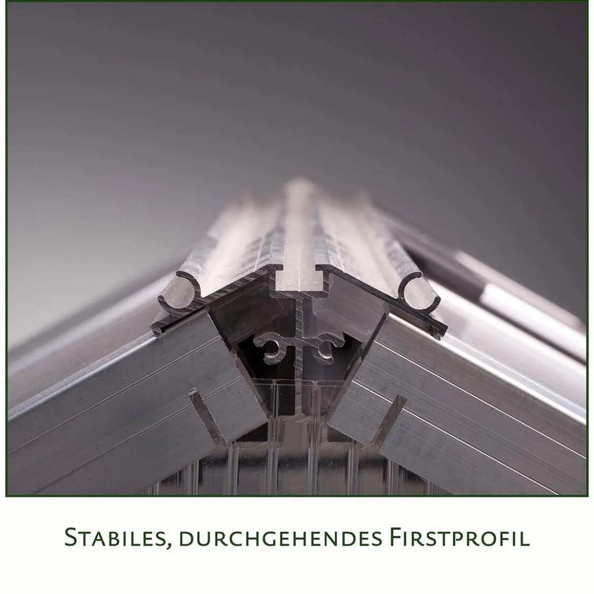 Drivhus - KGT Enzian III, blank aluminium - 6 m2