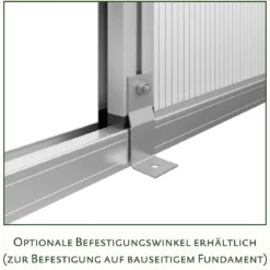 Drivhus - KGT Enzian III, blank aluminium - 6 m2