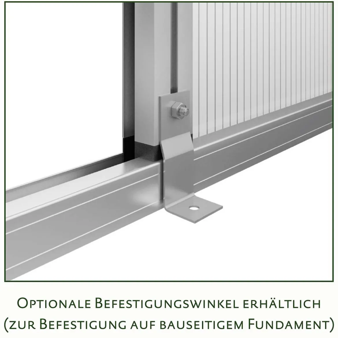 Drivhus - KGT Enzian III, blank aluminium - 6 m2