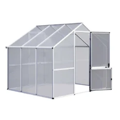 Drivhus - KGT Enzian III, blank aluminium - 6 m2