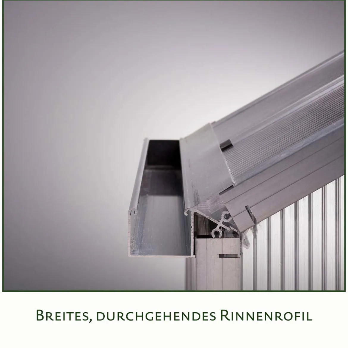 Drivhus - KGT Iris II, blank aluminium - 5,06 m2