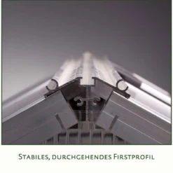 Drivhus - KGT Iris II, blank aluminium - 5,06 m2