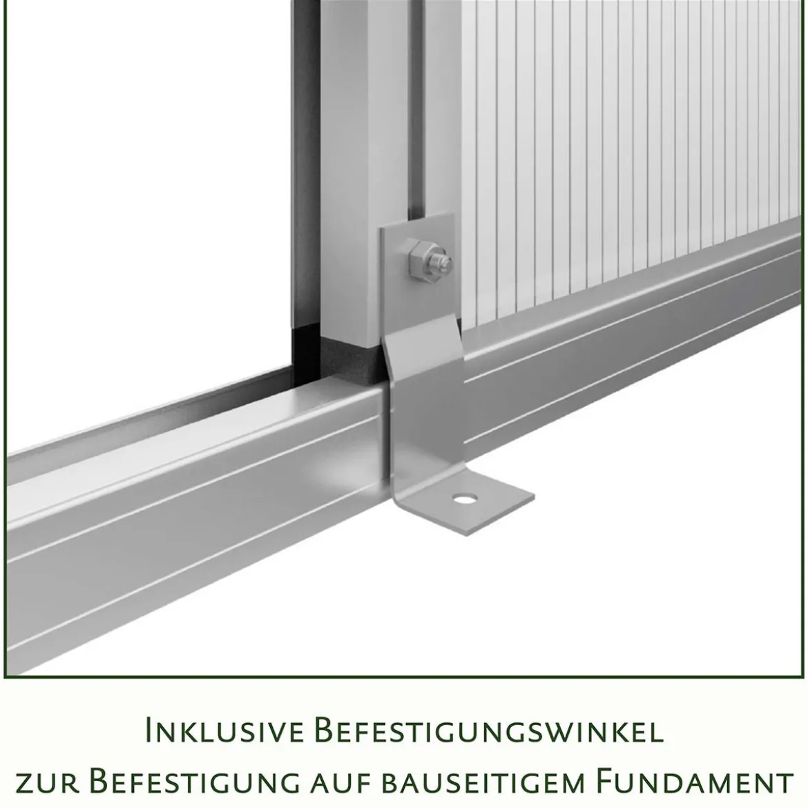Drivhus - KGT Iris II, blank aluminium - 5,06 m2