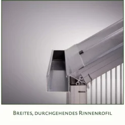 Drivhus - KGT Lilie III, blank aluminium - 9,59 m2