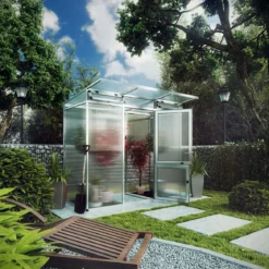 Drivhus - KGT Linea I, blank aluminium - 2,56 m2
