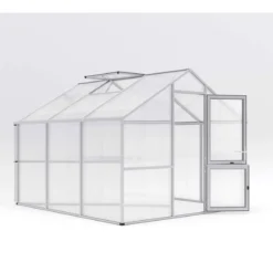 Drivhus - KGT Nelke III, blank aluminium - 9,59 m2