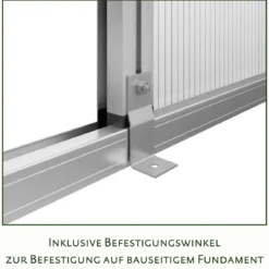 Drivhus - KGT Nelke III, blank aluminium - 9,59 m2