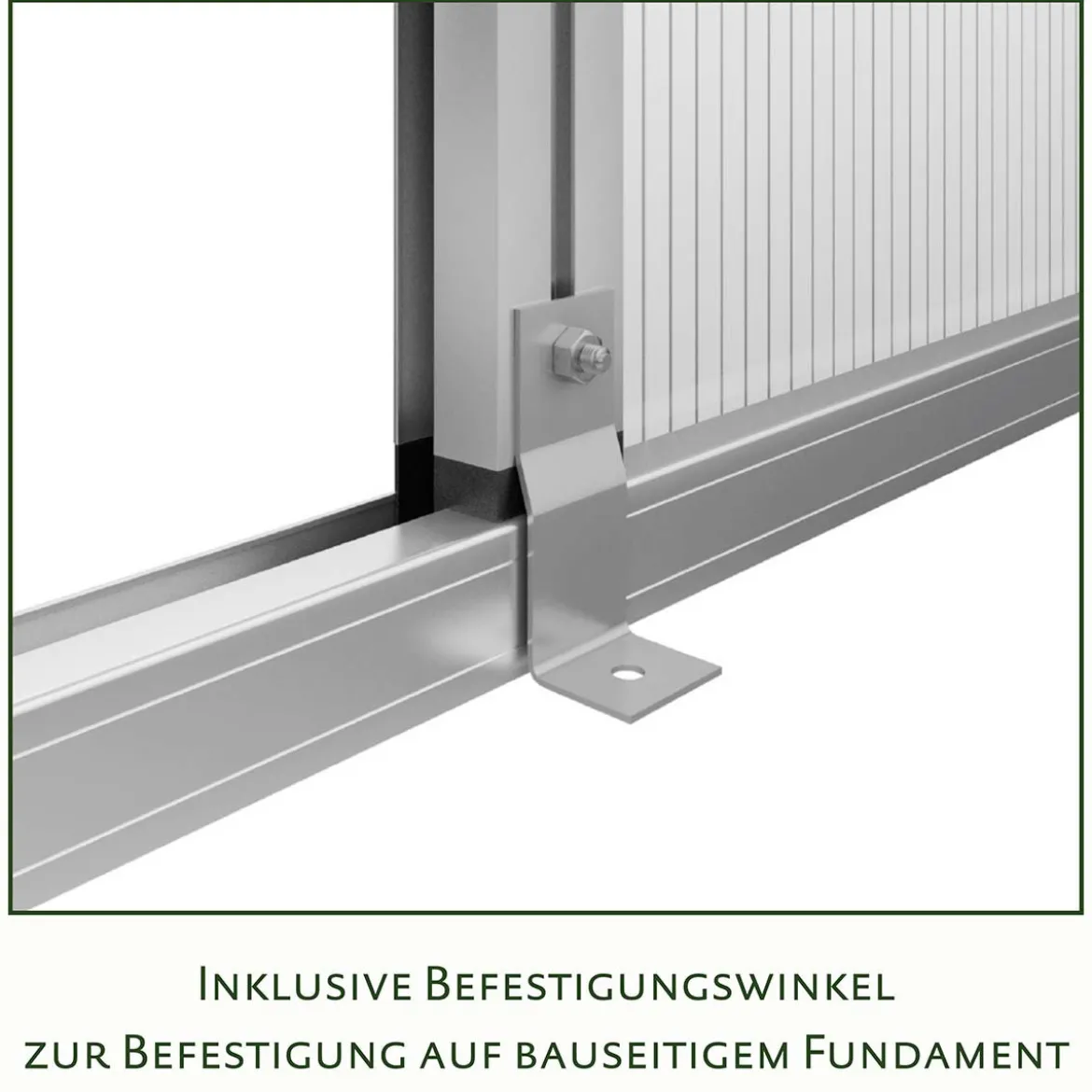 Drivhus - KGT Nelke III, blank aluminium - 9,59 m2