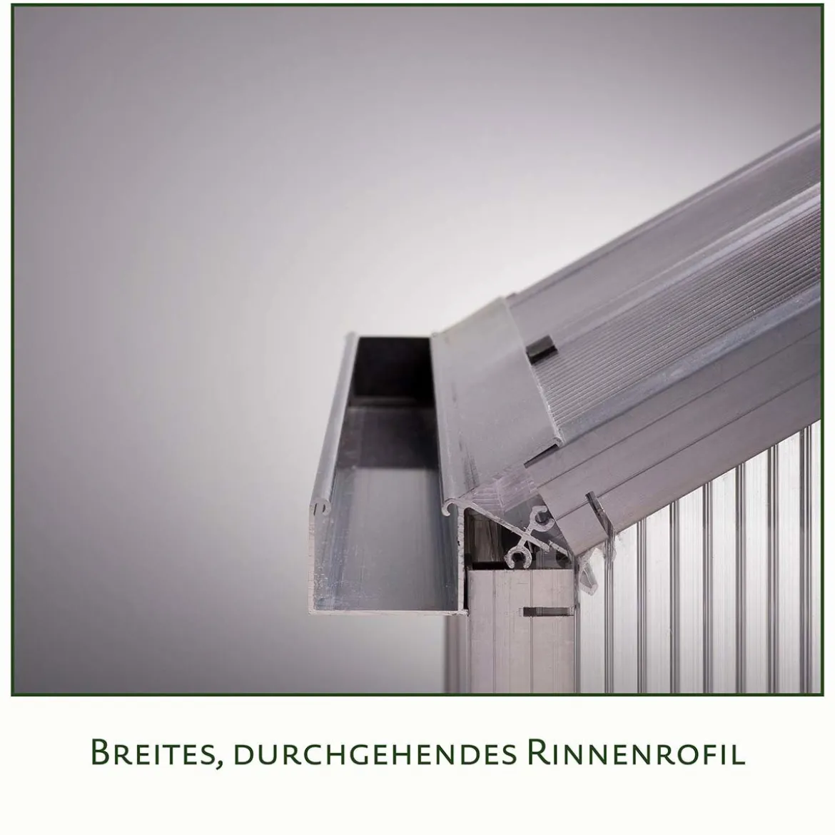 Drivhus - KGT Orchidee III, blank aluminium - 9,6 m2