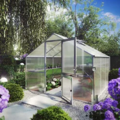 Drivhus - KGT Orchidee III, blank aluminium - 9,6 m2