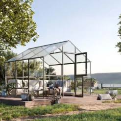Drivhus - KGT Ortasia III, Antracitgrå - 9,59 m2