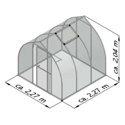 Drivhus - KGT Rhodo III, Aluminium - 5,15 m2