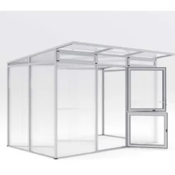 Drivhus - KGT Santini II, Blank aluminium - 6,1 m2