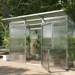 Drivhus - KGT Santini II, Blank aluminium - 6,1 m2