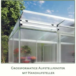 Drivhus - KGT Santini II - small, blank aluminium - 3,5 m2
