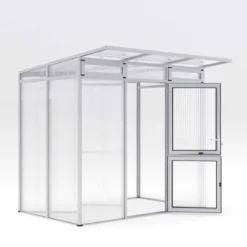 Drivhus - KGT Santini II - small, blank aluminium - 3,5 m2