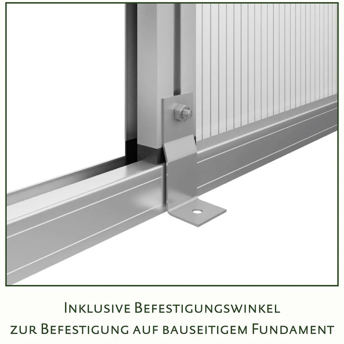 Drivhus - KGT Santini II - small, blank aluminium - 3,5 m2