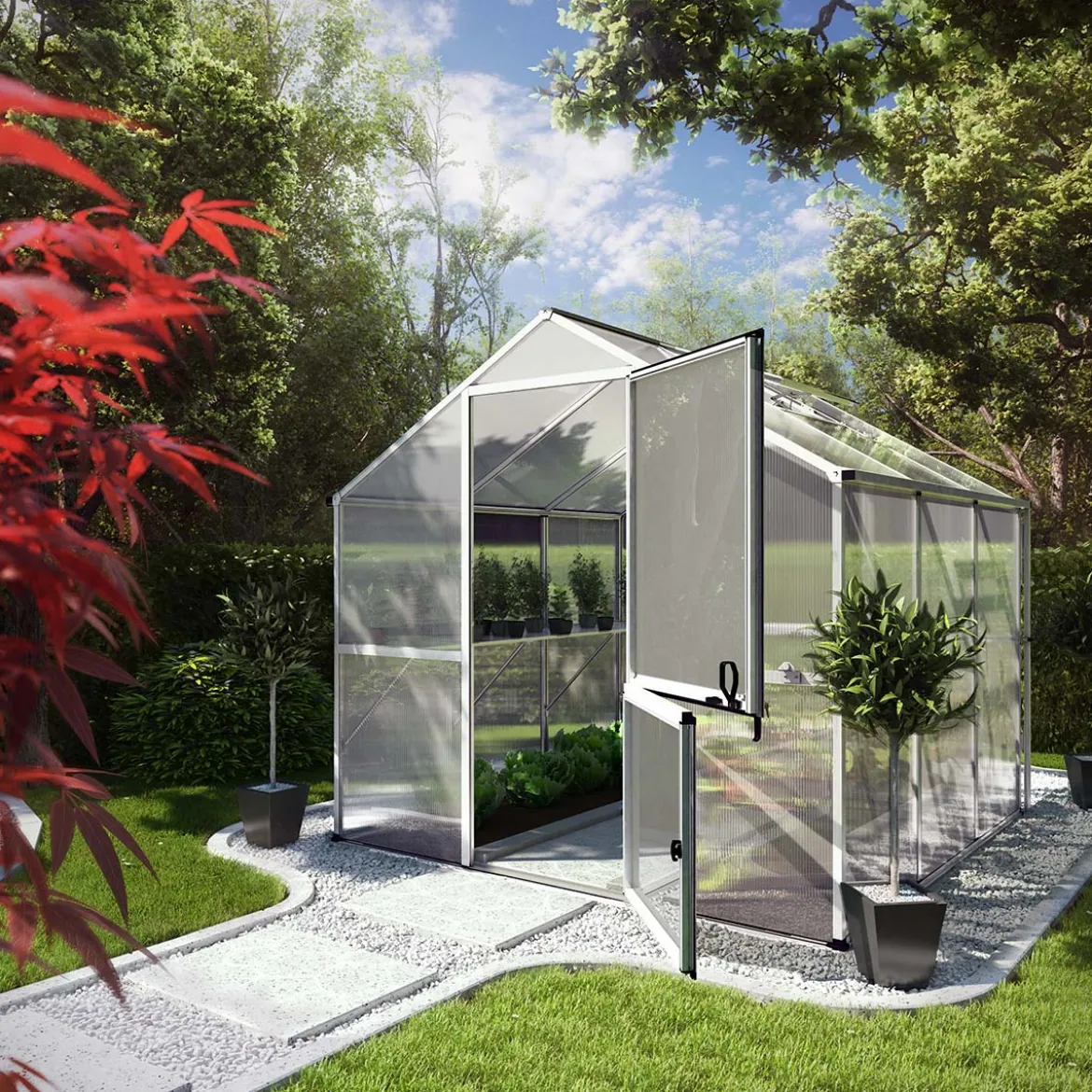 Drivhus - Model Callas III, Aluminium - 5,15 m2