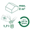 Drivhusvarmer - 1,7 liter