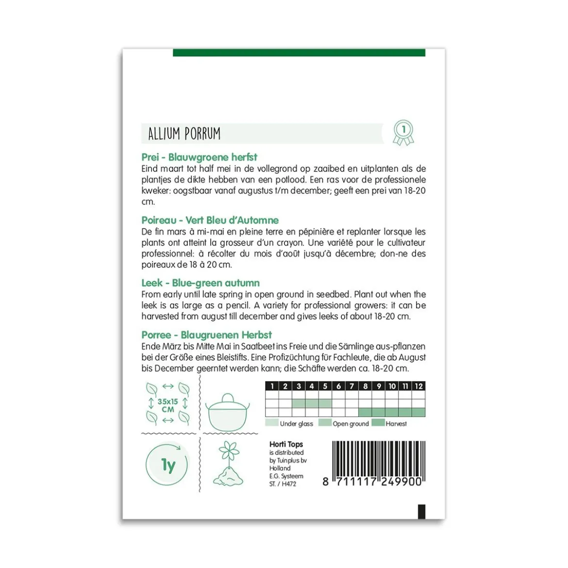 Efterårsporre frø "Bluegreen Ideal"