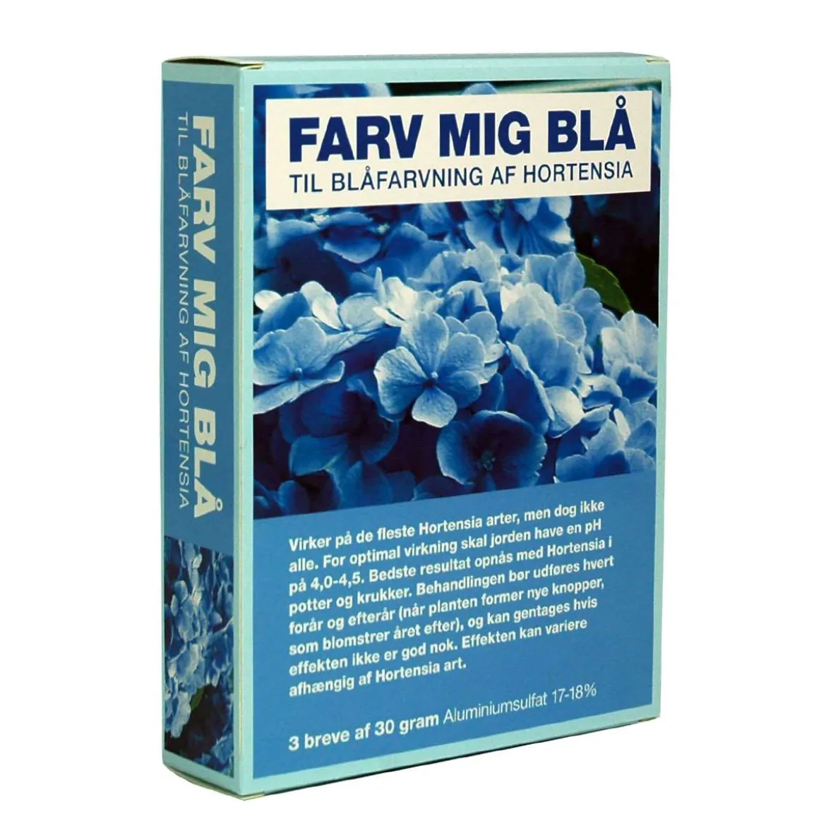 Farv mig blå, hortensia farve - 3 x 30g