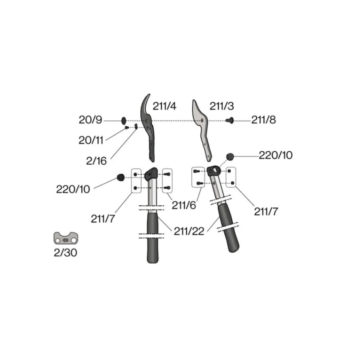 Felco 211-40 grensaks 40cm