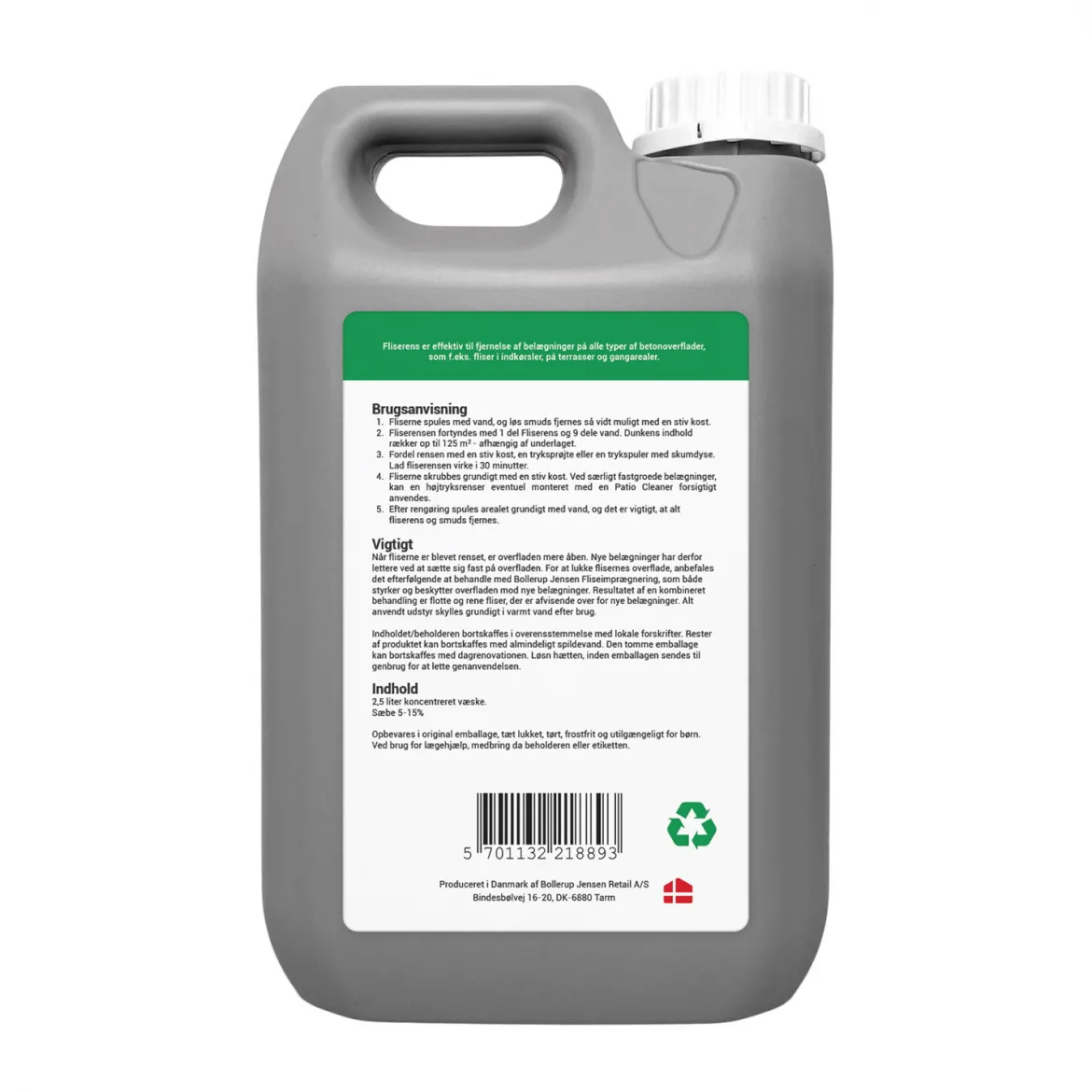 Fliserens (koncentreret) - 2,5 liter