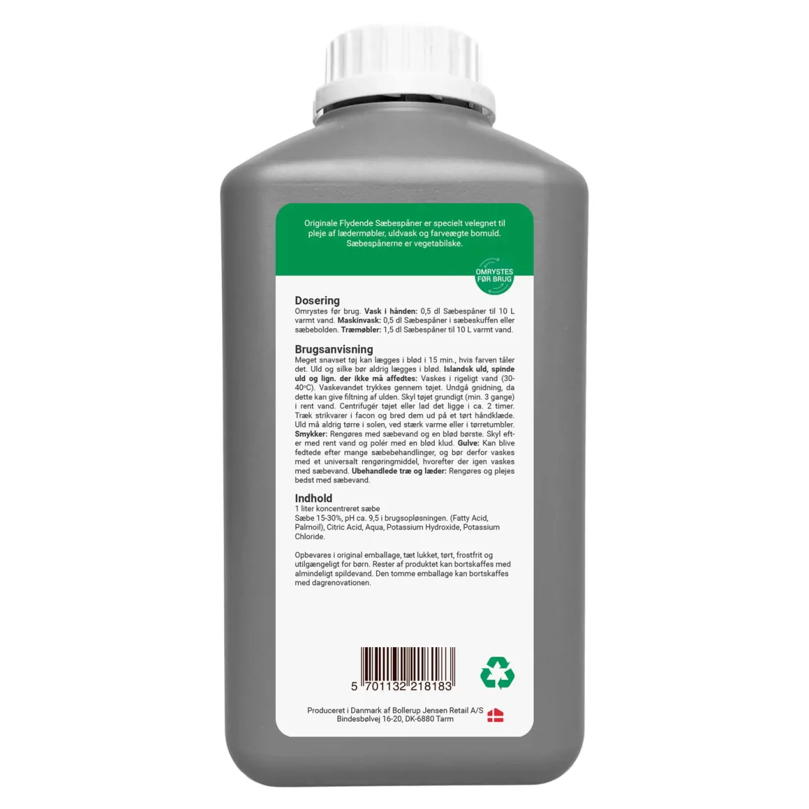 Flydende sæbespåner - 1 liter