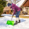 Freund Sneskraber alu/plast grøn - 136 cm