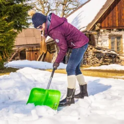 Freund Sneskraber alu/plast grøn - 136 cm