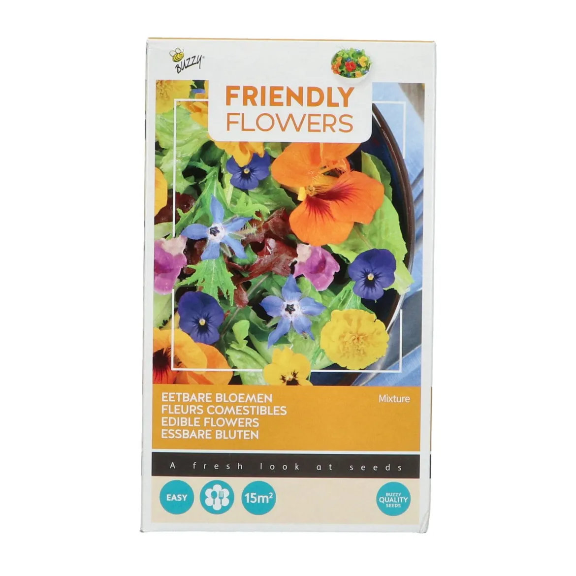 Friendly Flowers Blomsterblanding, spiselige blomster 15 m2