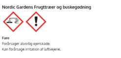 Frugttræ- og frugtbuskegødning, 5 liter