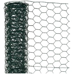 Galvaniseret hønsenet m. PVC Grøn, 25 mm - 1 x 10 meter