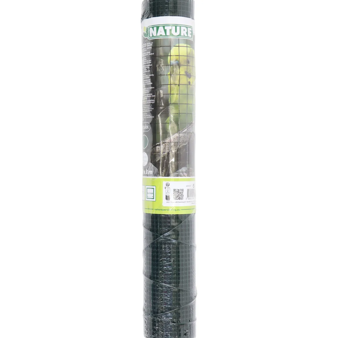 Galvaniseret Trådnet m. PVC Grøn, 6,4 mm - 1 x 3 meter