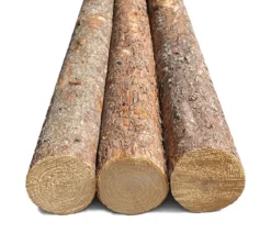 Granrafter med bark, længde 220 cm. ca. Ø4-7 cm.