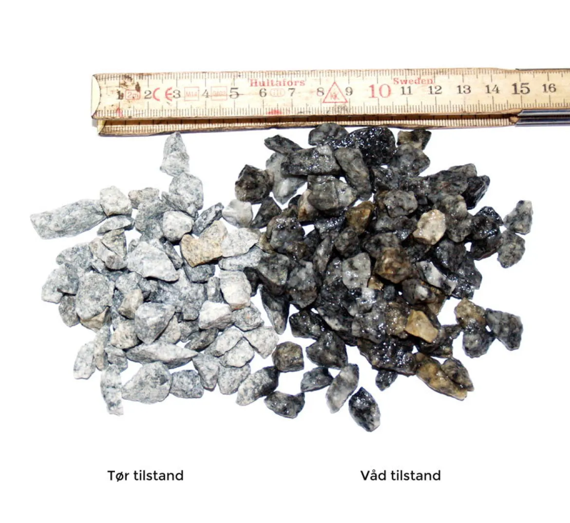 Grå granitskærver, 8-11 mm - 1000 kg